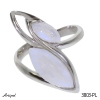 Ring 3803-PL with real Moonstone