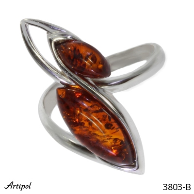 Ring 3803-B with real Amber