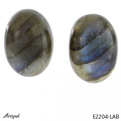 Earrings E2204-LAB with real Labradorite