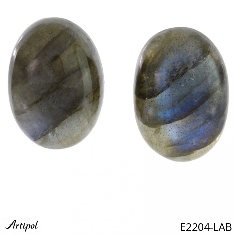 Boucles d'oreilles E2204-LAB en Labradorite véritable