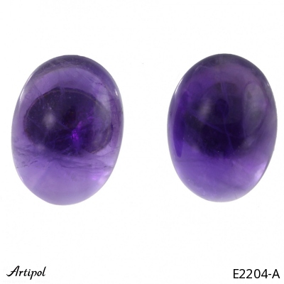 Boucle E2204-A en Amethyste véritable