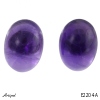 Earrings E2204-A with real Amethyst