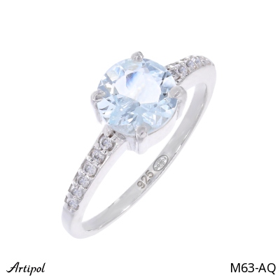 Pierścionek M63-AQ z Akwamarynem