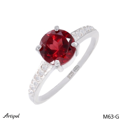 Bague M63-G en Grenat véritable