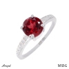 Ring M63-G with real Garnet