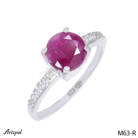 Bague M63-R en Rubis véritable