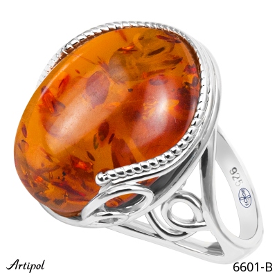 Ring 6601-B with real Amber