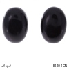 Boucles d'oreilles E2204-ON en Onyx noir véritable