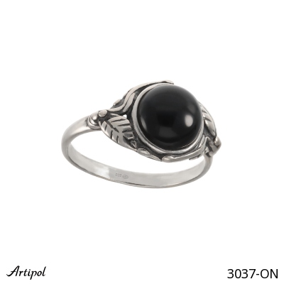 Ring 3037-ON with real Black Onyx