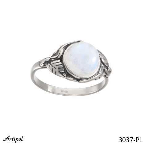 Ring 3037-PL with real Moonstone