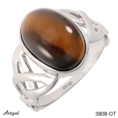 Ring 3808-OT with real Tiger's eye