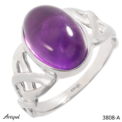 Ring 3808-A with real Amethyst