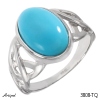 Bague 3808-TQ en Turquoise véritable