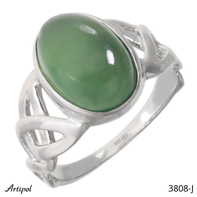 Ring 3808-J with real Jade