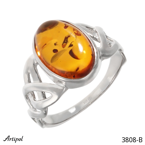 Ring 3808-B with real Amber