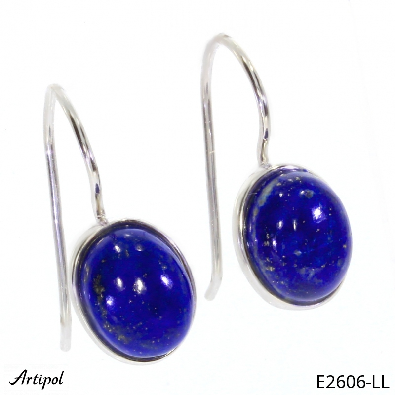 Earrings E2606-LL with real Lapis lazuli