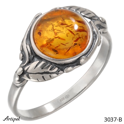 Ring 3037-B with real Amber
