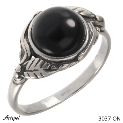 Ring 3037-ON with real Black Onyx