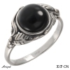 Ring 3037-ON mit echter Schwarzem Onyx