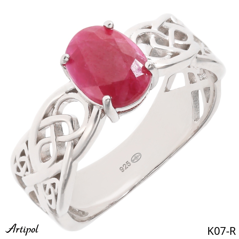 Ring K07-R with real Ruby