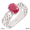 Ring K07-R with real Ruby