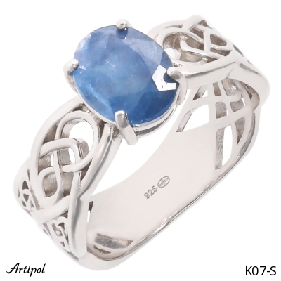 Ring K07-S with real Sapphire