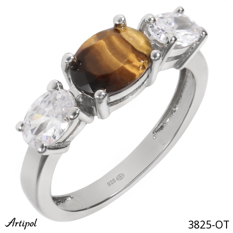 Ring 3825-OT with real Tiger’s Eye