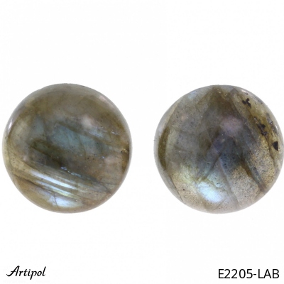 Boucles d'oreilles E2205-LAB en Labradorite véritable