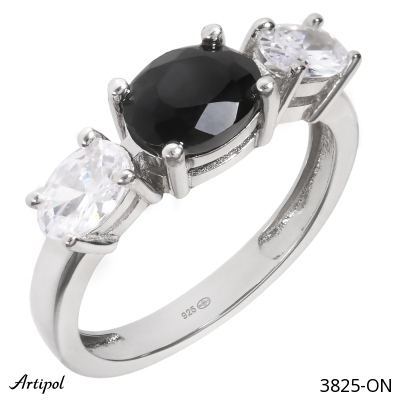 Ring 3825-ON with real Black Onyx