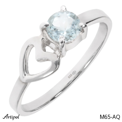 Pierścionek M65-AQ z Akwamarynem