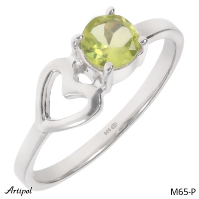 Ring M65-P with real Peridot