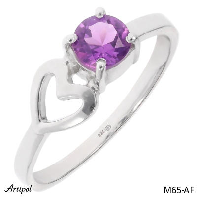 Ring M65-AF with real Amethyst