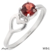 Ring M65-G with real Garnet