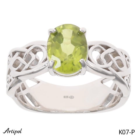 Ring K07-P mit echter Peridot