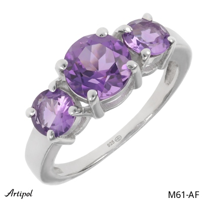 Ring M61-AF with real Amethyst