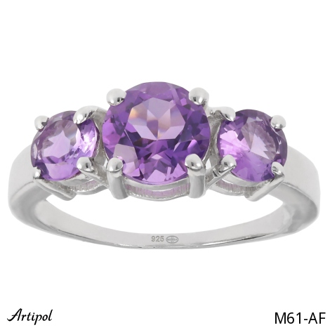 Ring M61-AF mit echter Amethyst