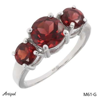 Bague M61-G en Grenat véritable