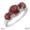 Ring M61-G with real Garnet
