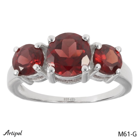 Bague M61-G en Grenat véritable