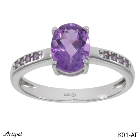 Bague K01-AF en Améthyste véritable