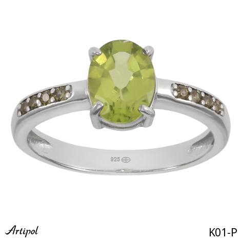 Ring K01-P mit echter Peridot