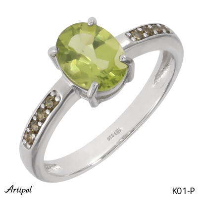 Ring K01-P mit echter Peridot