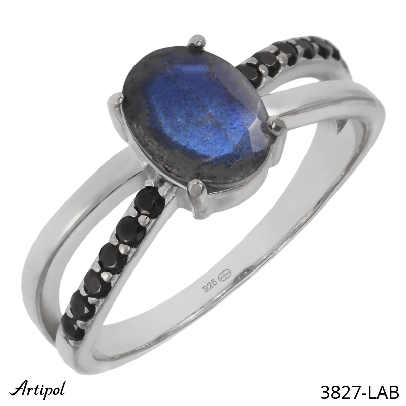 Ring 3827-LAB mit echter Labradorit
