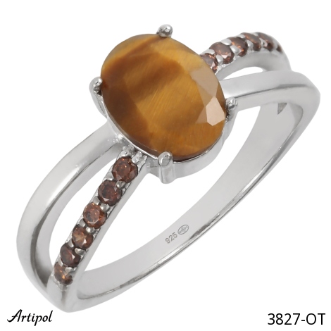 Ring 3827-OT mit echter Tigerauge