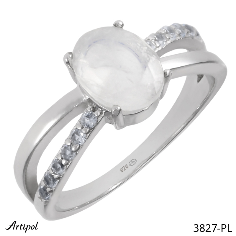 Bague 3827-PL en Pierre de lune véritable