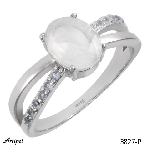 Bague 3827-PL en Pierre de lune véritable