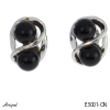 Boucles d'oreilles E3001-ON en Onyx noir véritable