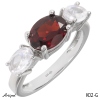 Ring K02-G mit echter Granat