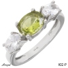 Ring K02-P with real Peridot