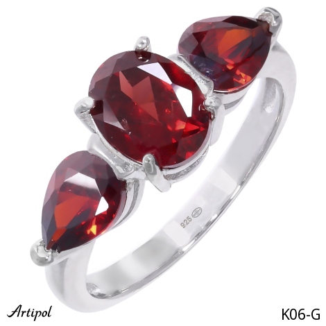 Ring K06-G mit echter Granat